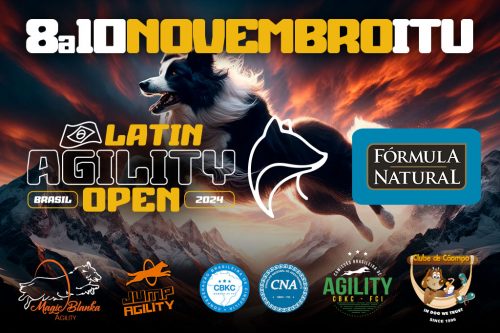 Lista parcial de Inscritos – Latin Agility Open Brasil 2024 – 08 a 10/11/2024