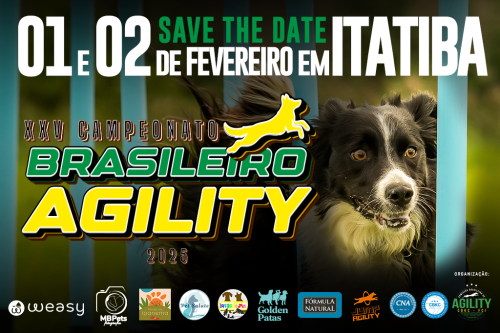 XXV Campeonato Brasileiro de Agility 2025 – 1ª e 2ª Etapas